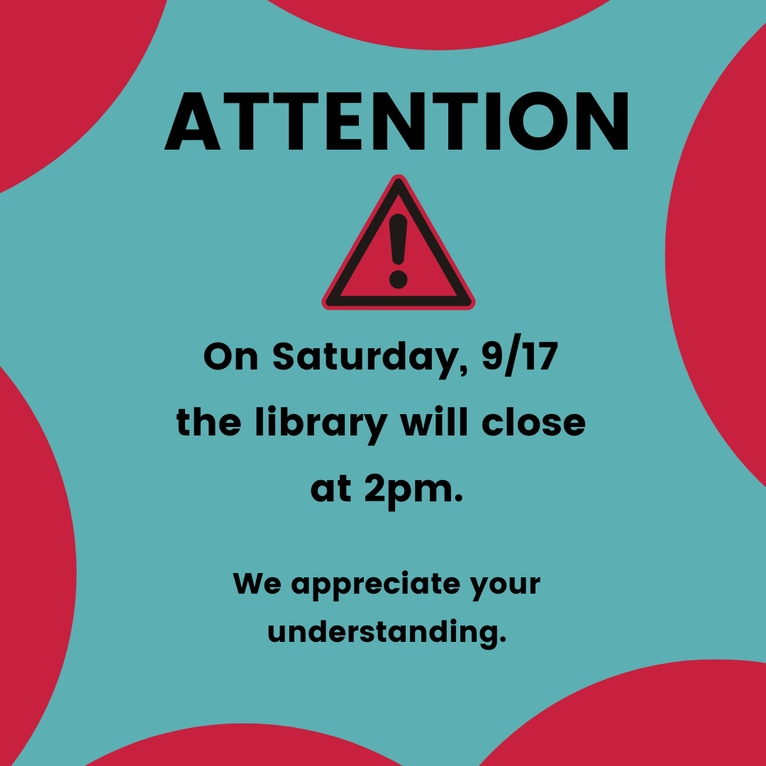 Library closes early on Sept. 17 Canby OR