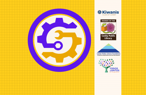 Canby Maker Lab Gear Color with library support groups.