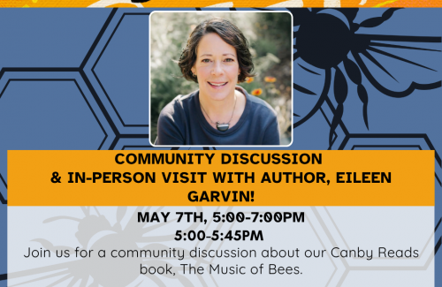 Blue background and photo of author