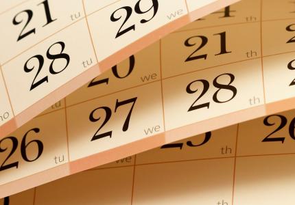 Calendar pages flipping