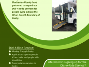 Clackamas County Dial-A-Ride Flier for Agreement with Clackamas County 