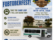 Don't Drink and Drive just Catch A Ride FOBTOBERFEST Flier September 18th and 19th Catch the Bus