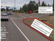 Construction Area at North Redwood and Highway 99E 