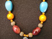 Glass bead necklace