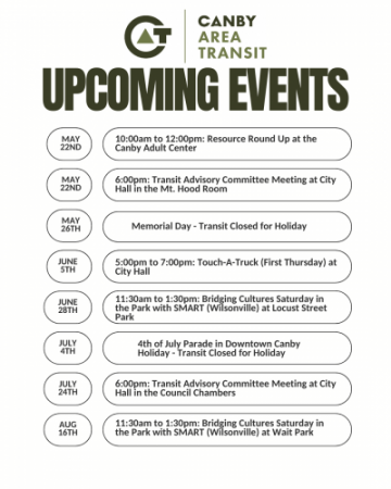 Upcoming Events List 