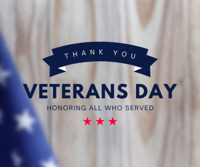 Flag and Thank You to all veterans 