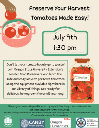 preserving tomatoes flyer