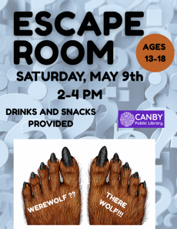 blue question marks with werewolf feet.