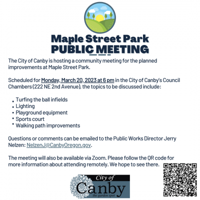 Maple Street Park Public Meeting