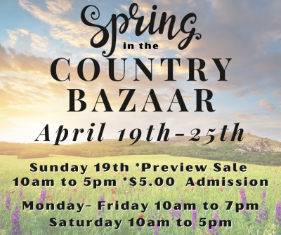 2026 Spring In The Country Bazaar