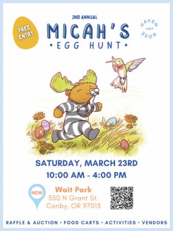 Micah's Egg Hunt Flyer