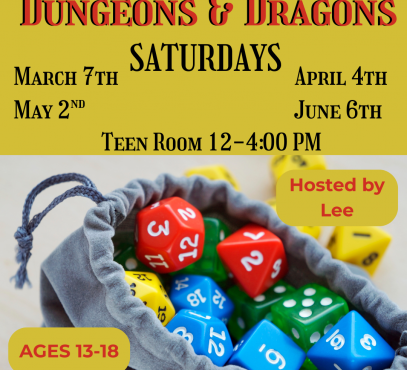 gray bag of multicolor gaming dice with yellow background